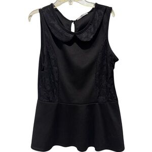 Elegant Black Sleeveless Top